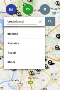 MapTiming filtering by hashtags